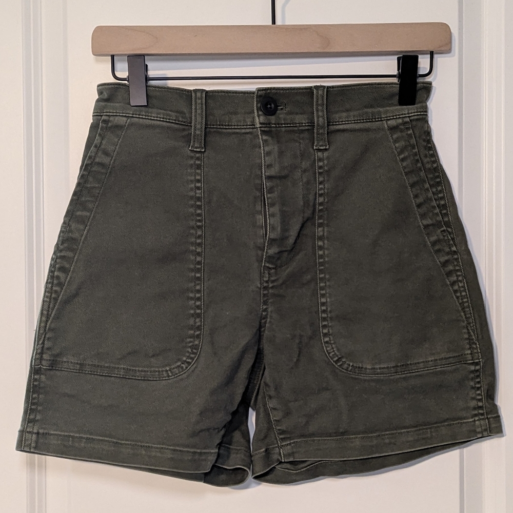 Madewell Dark Olive Women's Cargo Shorts